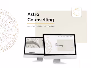Astro Counselling Minimalist UI/UX Website Design