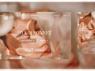 Silk & Sonnet | Hero Section