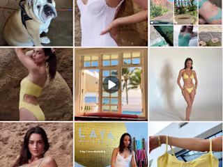 Creative Direction, Brand Identity, Social Strategy: LAYA SWIM