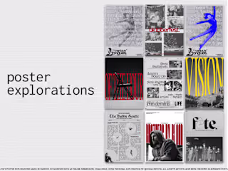Freelance, Poster Explorations