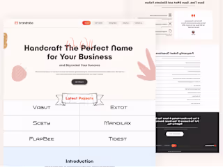 Brandrobe Landing Page