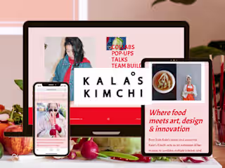 Personal branding, web design & copy strategy for Kala's Kimchi