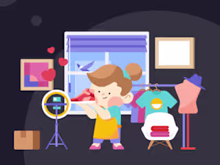 Swypebites - Illustrations for Livestreaming Commerce Platform