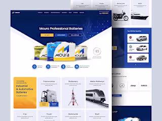 Website Design for a Professional Battery Manufacturing Company