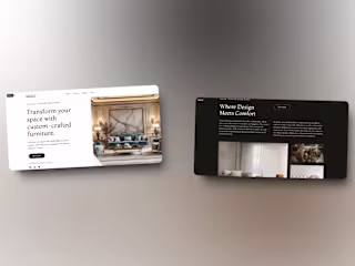 Terizla Furniture Design Studio Website Framer Development.