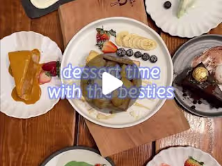 Aesthetic and lively video content for dessert cafes
