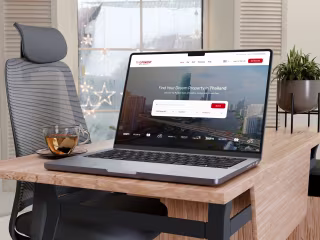 Modern Real Estate Website for 'The Finest' in Thailand