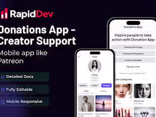 Donation App Crowdfunding Template