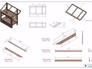 Double Bunk House Bed Plan
