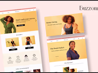 Web Design and Rebrand: Buzzoms [Startup]
