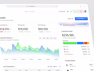 Investrack - Finance Dashboard Design