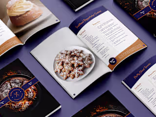 Golden Desserts | Culinary Book Design
