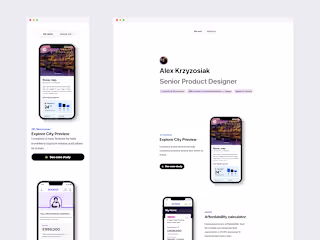 Portfolio Development in Framer
