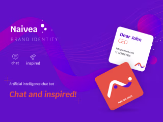 2019 Naivea Logo and Website UI Design