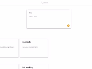 Google Keep clone