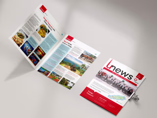 Newsletter Layout Design for In-House Publication