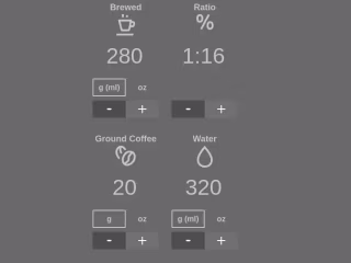 Client Project: Wix Coffee to Water Ratio Calculator