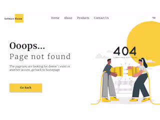  404 Page UI Design
