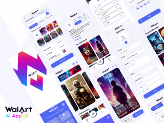 WalArt AI - App UI/UX Design