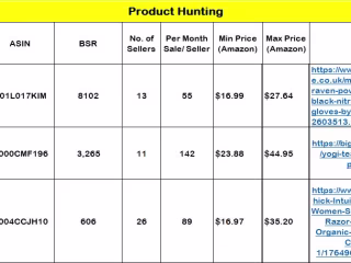 Amazon Product Hunting