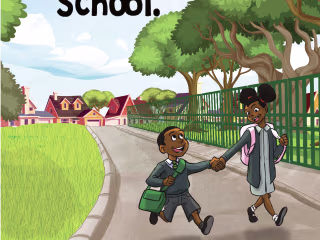Tabe goes to school (Children's Book)