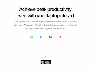 Notion AI Agent powered by Whatsapp/Telegram