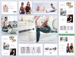 Yoga store e-commerce design