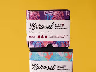 brand identity for Karosel ♻️👕🩸