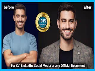 Making a headshot photo with suit and Professional background