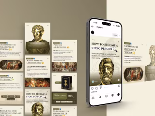 Become a Stoic Person - Social Media Design