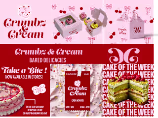 Branding and Social Media - Crumbz & Cream