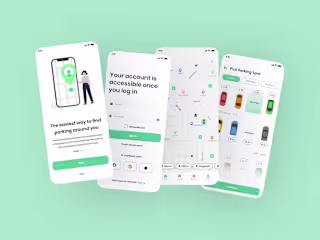 Car Parking App UI Design