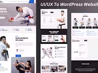 UI/UX To WordPress Website