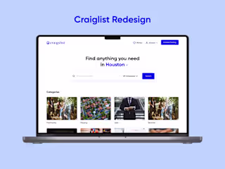 Craiglist website redesign on Behance