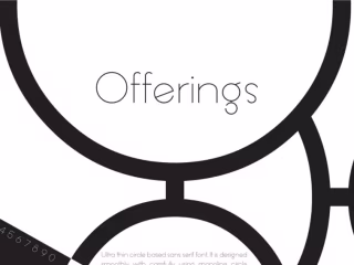 Offering Typeface Poster