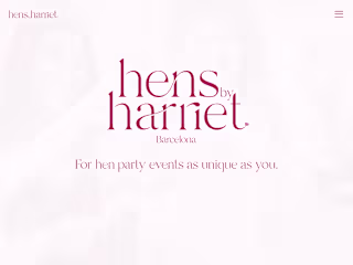 Framer website for hen party business & blog