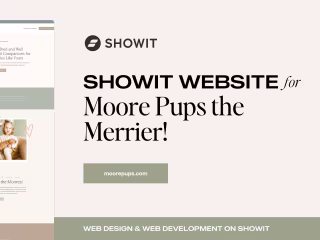 Family Focused Showit Website Design | Moore Pups