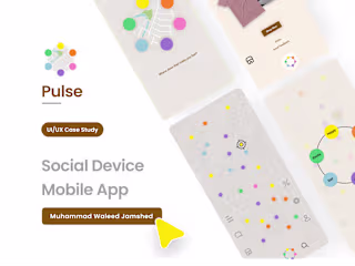 Pulse – UI/UX Case Study of a Social App Designed in Figma