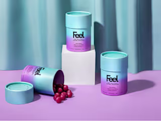Redesigned the Feel supplements packaging look & feel