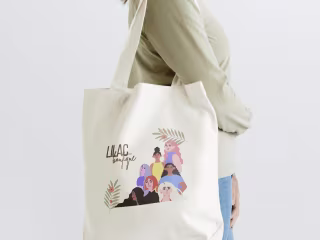 Lilac Boutique Tote Bag
