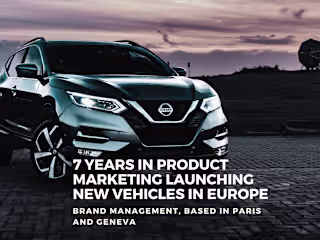 Brand strategy and product marketing for Nissan