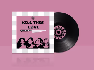"Black Pink" Record Album Redesign