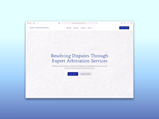 Marshall Arbitration Services Website Re-Design
