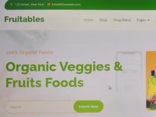 Organic Veggies & Fruits Foods
