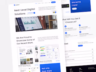 Design Concept Landing Page SaaS Website