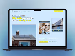 Sun Circle 👪 Solar Website Design