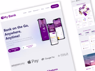 Website Concept My Bank