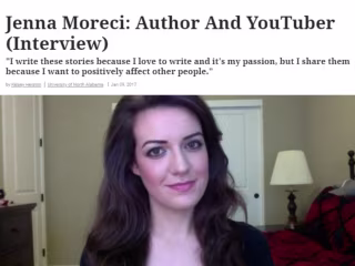 Odyssey - Author Jenna Moreci Article