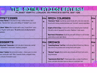 Food menu spec work