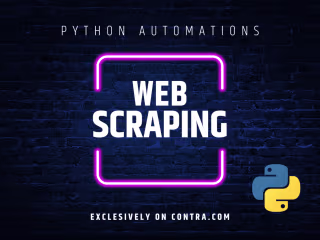 Data scraping, web scraping python automation